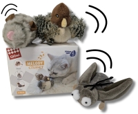 As-New 3-Pack GiGwi Melody Chaser Cat Toys : Mouse, Cricket & Bird | All Around 3" Long