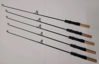 5 New Ice Fishing Rods , Each measures 31" Long .