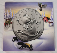 2014 Canadian Fine Silver Snowman $20 Twenty Dollar Coin , Uncirculated