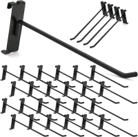 50+ New Heavy Duty 10" Long Black Metal Gridwall Hooks