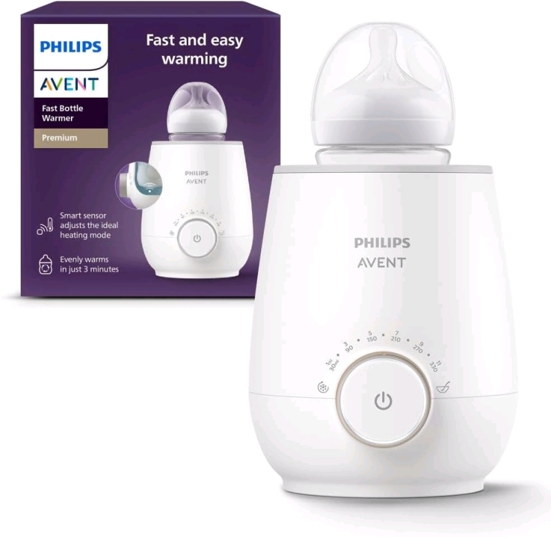 New PHILIPS Avent Premium Fast Bottle Warmer | Warms in 3 Minutes, Auto Shut-Off After 1 Hour | Retails for $49.95 On Sale!