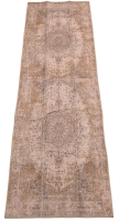 As-New Distressed Low Pile Area Carpet Runner with Thermoplastic Rubber Bottom| 24" x 71" Long