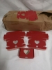 225+ New Jewelry Boxes - Heart in Red