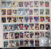 1979 - 1988 O Pee Chee NHL Hockey Trading Card Singles . 78 Trading Cards , No Doubles