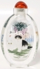 Duo of Adorable Vintage Reverse-Painted Glass Chinese Snuff Bottles: Kittens & Asiatic Dragons | Up to 5" Tall - 5
