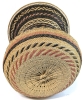 Spectacular Large Hand-Woven Basket with Abstract Monkeys & Geometric Patterns | 15.25" Diameter at Top, 14.5" Tall - 4