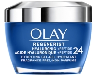 New Olay Regenerist Hyaluronic +Peptide 24 Hydrating Gel. Fragrance Free. 48g.