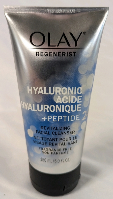 New Olay Regenerist Hyaluronic + Peptide 24. Revitalizing Facial Cleanser. 150ML.