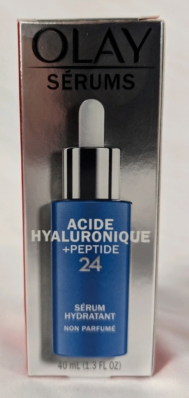 New Okay Serums Hyaluronic+ Peptide 24 Hydrating Serum. Fragrance Free. 40ml