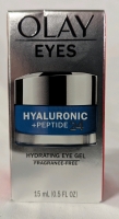 New Olay Eyes Hyaluronic + Peptide Fragerence Free Hydrating Eye Gel. 15ml.