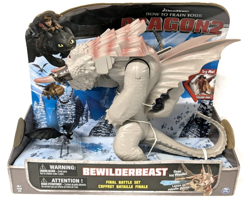 RARE! New | How to Train Your Dragon 2 BEWILDERBEAST : Final Battle Set | Never Removed From Packaging, "Try Me" Still Works! | 9" Tall