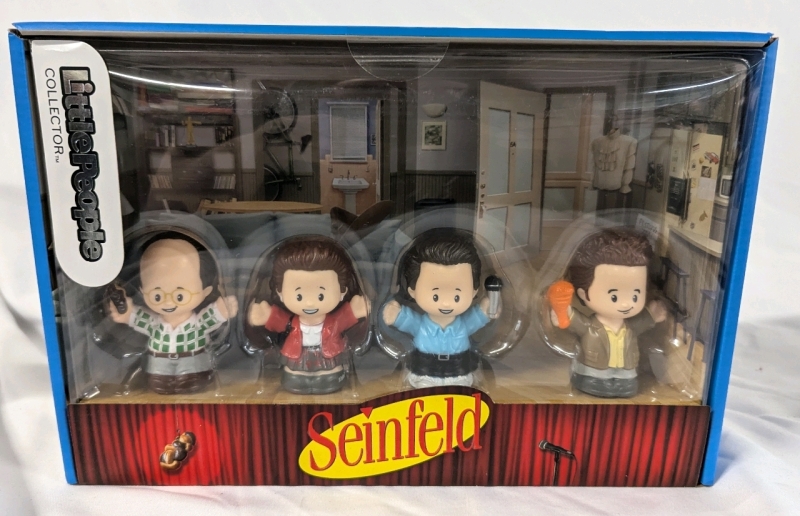 New Fisher-Price Little People Collector Seinfeld Figures. Each Figure Approximately 2.5" Tall.