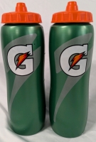 2 Gatorade Water Bottles. 32oz Capacity. 10" Tall