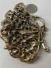 Elegant Butterfly Brooch Crystal Rhinestones 3.5 Inches - 2