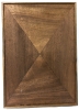 Gorgeous MCM Inlaid Mixed Wood Starburst Serving Tray | 16" x 22.25" - 3