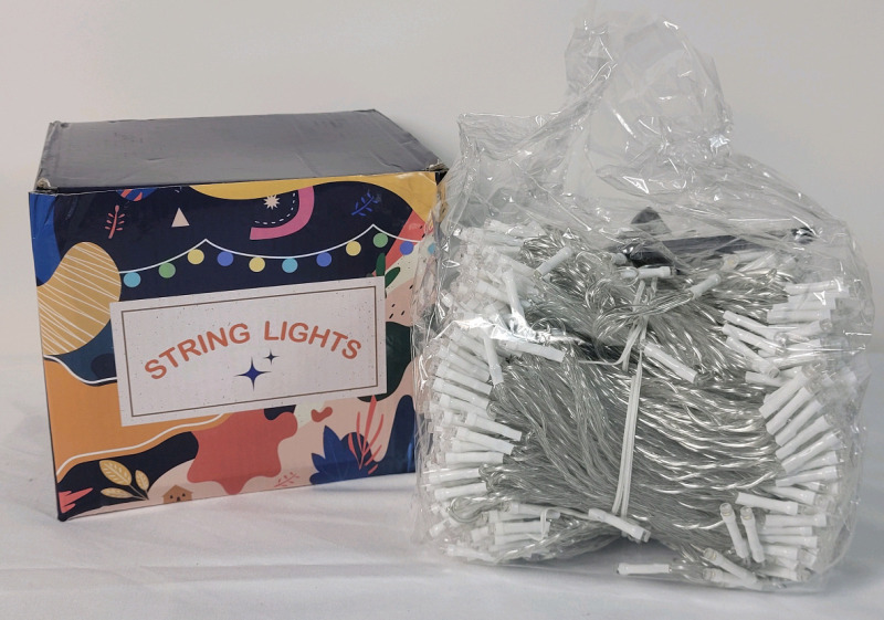New - 403ft. LED String Lighting w/Remote , White .
