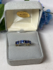 Blue Tanzanite CZ ADI 925 Sterling Ring Size 8