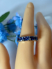 Blue Tanzanite CZ ADI 925 Sterling Ring Size 8 - 3