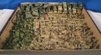 80+ Flats & 30+ Vehicles | Appears To Be German & British Lead / Plastic Military Infantry & Vehicles | Largest Vehicle Measures ( 2&frac34;" x 1&frac14;" x 1&frac14;" ) Tallest Troop Measures ( 1" Tall )