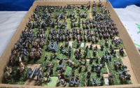 50 + Flats | Appears To Be Plastic / Lead Cannon Crews, Horsemen, & Military Infantry |Tallest Troop Measures ( 2" Tall )