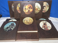 13 Volumes | The Old West Time Life Books | Includes But Isn't Limited To; The Cowboys, The RiverMen, The Indians, The Miners & Many More! Hard Leather Like Cover * In Good Condition *