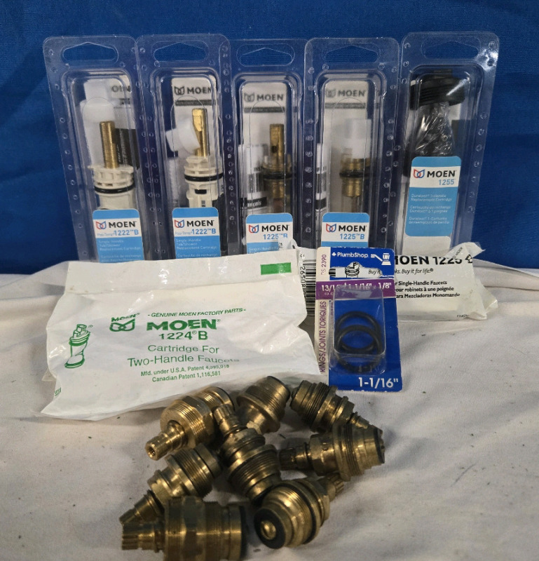 New & Not MOEN Plumbing Lot: O Rings, Replacement Cartridges +
