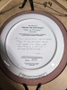 4 Framed Trisha Romance Collector Plates Includes; Star Of Wonder, Winter Fantasy, Evening Skaters, & The Christmas Story - 7