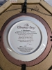 4 Framed Trisha Romance Collector Plates Includes; Star Of Wonder, Winter Fantasy, Evening Skaters, & The Christmas Story - 8