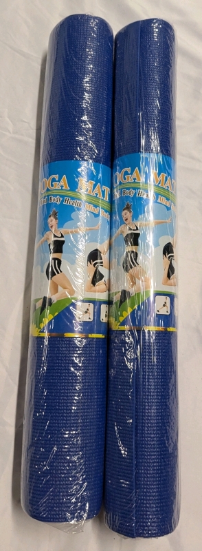 2 New Foam Yoga Mats : 68" x24" ea