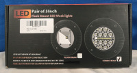Pair Of New | LED 5" Flush Mount Work Lights | Lights Measure 5" Dia