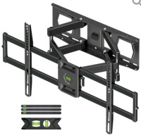 New | USX-Mount Full Motion TV Wall Mount For 37"- 86" Flat Screen TV | Versa 600x400mm, Max Weight 120Lbs, W/ Tilting Angle & 45&deg; Swivel | Model# XML028-K * Retails For $59.99 *
