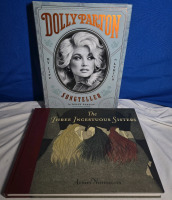 2 Hardcover Books: Dolly Parton: My Life In Lyrcis & Audrey Niffenegger: The Three Incestuous Sisters