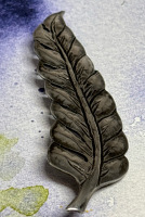 Georgian Early Victorian Sterling Feather Brooch