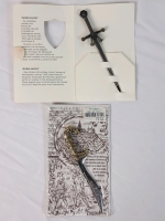 New - Miniature Famous Swords . Robin Hood Sword & Falcata Sword . Swords measure 6" long