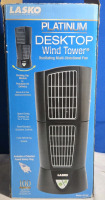 New Lasko Platinum Desktop Wind Tower Oscillating Multi-Directional Fan | Model 4916C
