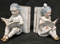 Vintage Ceramic Book Ends 4.25" tall