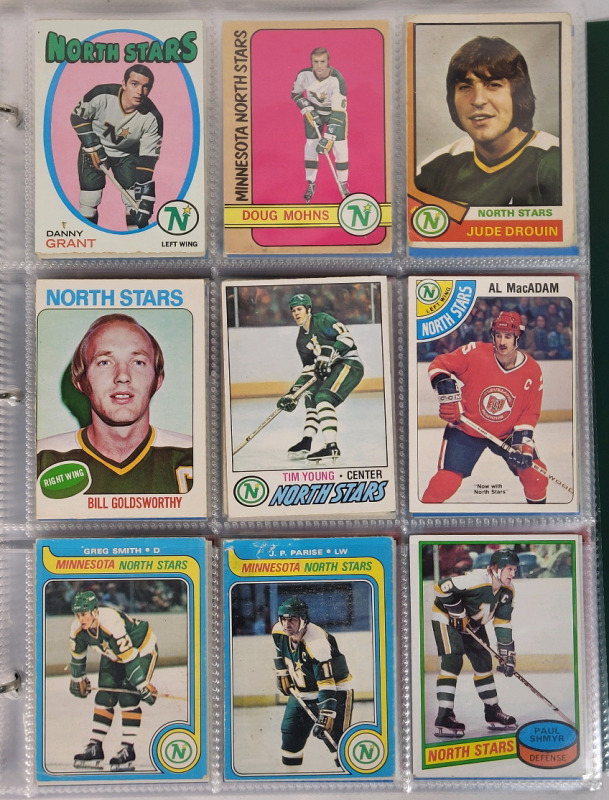 1971 - 2023 NHL Hockey Minnesota North Stars / Dallas Stars Trading Cards . 223 Trading Cards , No Doubles