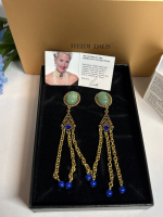 HEIDI DAS Statement Drop Earrings Original Box Dazzlers