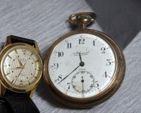 Two Vintage Watches Pocket Running