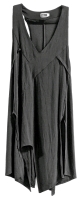 Ladies Size 12 | SYMPLI the Best Irregular Overlapping Sleeveless Little Black Dress with Stretch