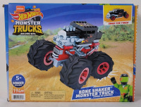 New - Hotwheels Megaconstrux Monster Trucks Building Set , Bone Shaker Monster Truck . 194pcs.