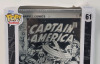 New - Funko Pop! Comic Covers " Marvel : Captain America " , No. 61 . Box top has small bend/tear - 3