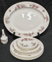 14 Royal Albert Lavender Rose's Dishes- Platter, Plates & Vase