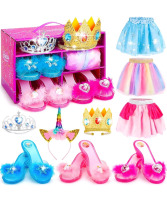 New | Princess Dress Up Girls Dress Up Role Play Costumes | For Little Girls Aged 3-6 Years Old