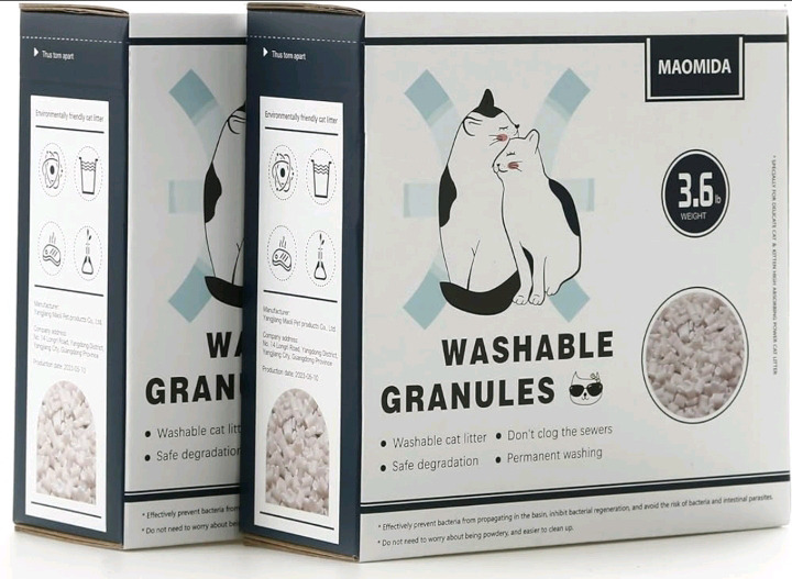 2 New Maomida Permanent Washable Cat Litter | 3.6*lb each | Retails for Over $70!