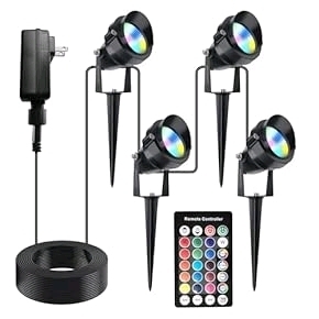 6 New LED Landscape Lights with Remote Control