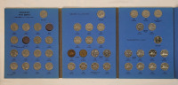 1922 - 1960 Canadian Nickels in Whitman Blue Book . Includes 1926 Near 6 . Missing 1925 & 1926 Far 6 . All Slot Have Correct Year