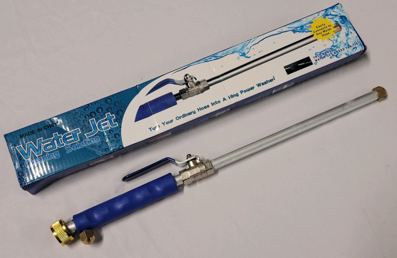 New - Water Jet Cleaning Solution Hose Hydro Jet Washer Wand . Measures 17" Long