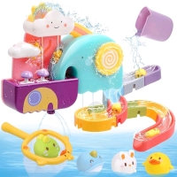 New | Cute Stone Baby Bath Toys 3+ Contains 20+ Bath Toys