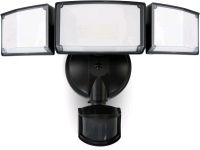 New - LUTEC 80W 9000LM LED Security Lights Motion Sensor Light Outdoor, 5000K Daylight, IP65 Waterproof, Dusk to Dawn, 3 Head Motion Detected Flood Light